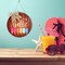 Hello Summer Sign 12 x 12 Inch Summer Welcome Sign Front Door Decor Farmhouse Porch Decoration Round Wooden Hanging Sign for Home Beach Restaurant Shop